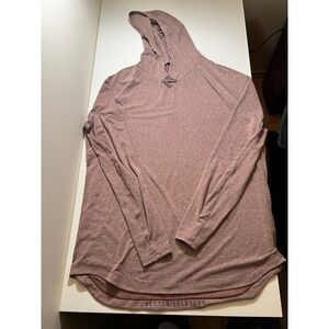 Lulumelon Mens Hoodie XL Heathered Mauve Plum Pullover Better Everyday Sweater